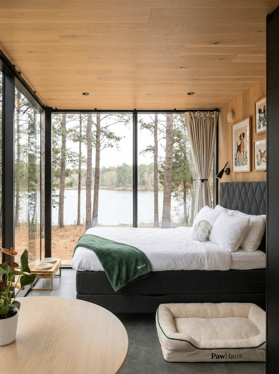 Standard ÖÖD mirror house with a Lake Livingston view